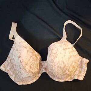 Ambrielle Snake Print Bra - Cream and Tan